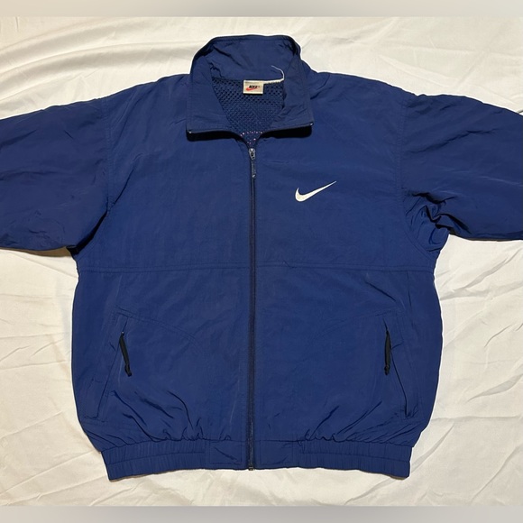 NIKE USA Olympic 1996 Track Field Swoosh Lined Windbreaker Jacket XXL - Picture 2 of 5